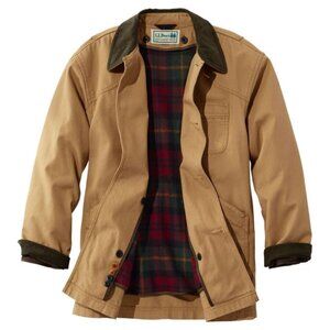 L.L.Bean Men's Original Field Barn Coat w/Wool Liner size large Saddle color